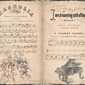 Carta da decoupage grande - Arte del decoupage - Carta di riso per decoupage - Trasferimenti per decoupage - Decoupage vintage - Note musicali - Pianoforte