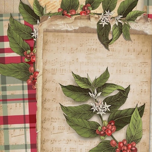 Christmas Collection - Large Decoupage Paper - 6 Size Options - Vintage Decoupage