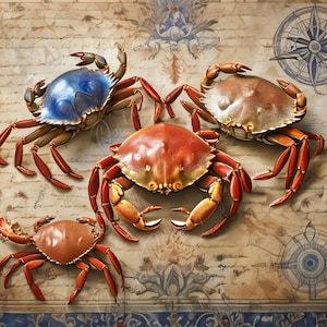 Carta da Decoupage Grande per Mobili - Crap - Carta di Riso - Carta da Decoupage - Coastal