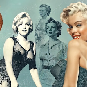 Carta da Decoupage Grande per Mobili - Carta di Riso per Decoupage - Marilyn - Decoupage Vintage - Collage