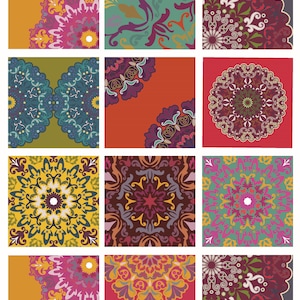 Grande Decoupage per Mobili - Carta di Riso - Decoupage Vintage - Carta Decoupage Floreale - Autentico Motivo Mandala - Marocco