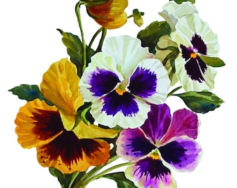 Transferencia fácil de muebles - Transferencia de decoración - Reciclaje de muebles - Transferencia floral - Violeta