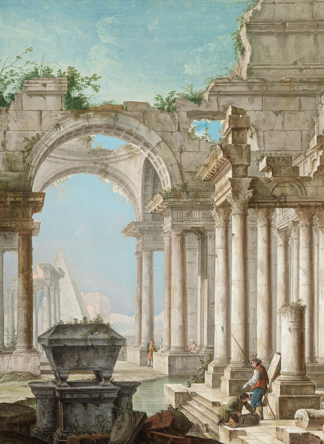 Ancient Rome Structures - Paper for Decoupage - Large Size Vintage ...