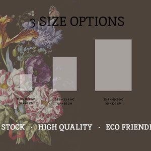 Floral Decoupage Rice Paper - Large Furniture Decoration image 4