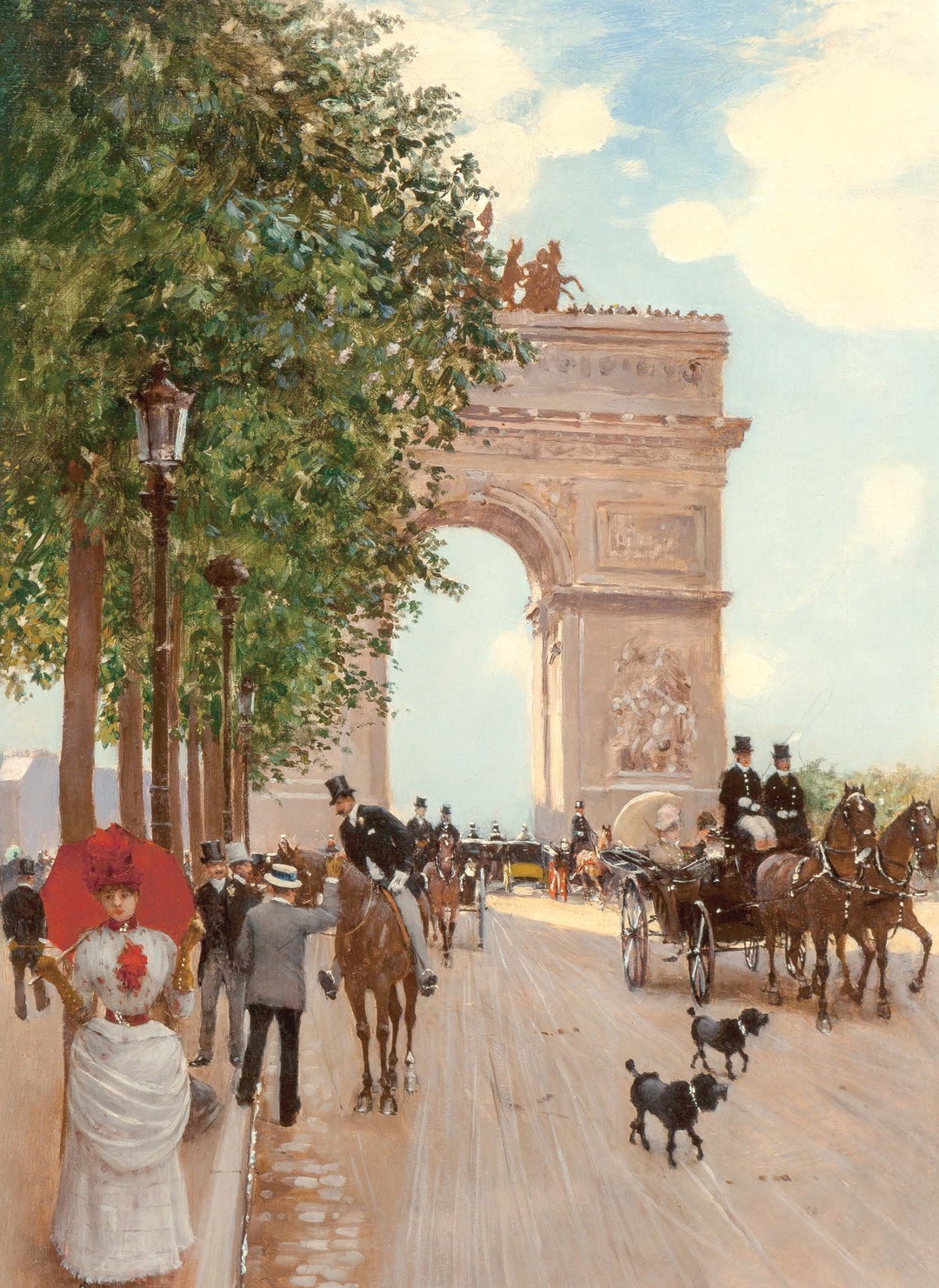 Paris Champs Elysees Rice Paper for Decoupage Vintage Decoupage Architecture european Life