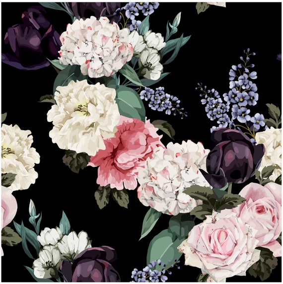 Flowers Large Decoupage Paper for Furniture Floral Craft Paper
