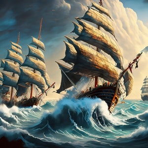 Sailing Ship - Large Decoupage Paper - Decoupage Art - Rice Paper for Decoupage - Decoupage for Furniture - Sea