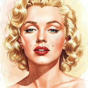 Large Decoupage Paper - 7 Size Options - Marilyn Series - Rice Paper for Furniture - Blondie - Pop Art