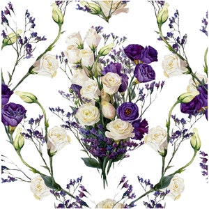Roses - Flowers - Spring Themed - Decoupage Paper for Furniture - Floral Craft Paper - Wrapping Paper - Tissue Paper - Printed Packing Paper