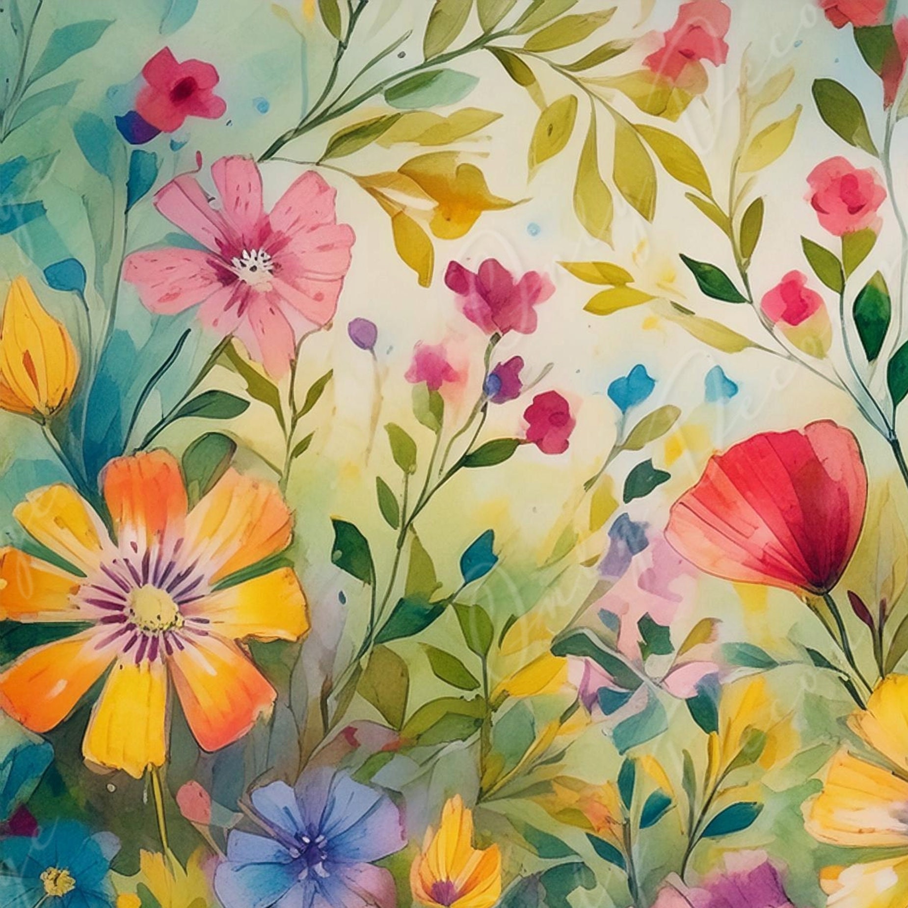 Spring Decopauge Floral Decoupage Rice Paper – Spring Blossom Furniture Design - Etsy