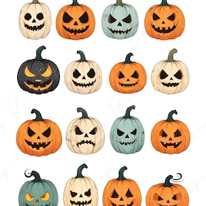 Halloween Collection - Large Decoupage Paper - 6 Size Options  - Pumpkin