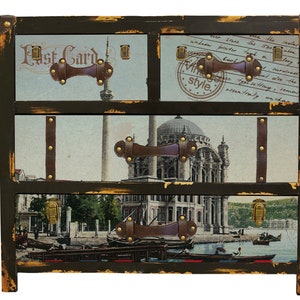 Grande papel decoupage - Arte decoupage - Papel de arroz para decoupage - Decoupage para móveis - Decoupage vintage - Cartão postal de Istambul
