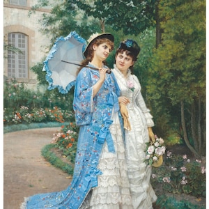 Large Decoupage Paper for Furniture - Rice Paper for Decoupage - Garden 1880s