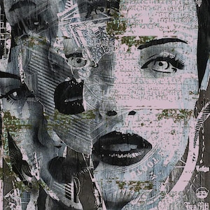 Mujeres - Ojos - Labios - Papel decorativo para decoupage - Papel de seda morera - Papel para renovación - Opciones de gran tamaño