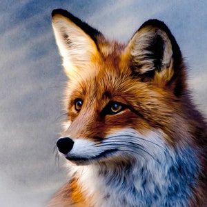 Fox - Carta Decoupage Grande per Mobili - Carta di Riso - Carta Decoupage