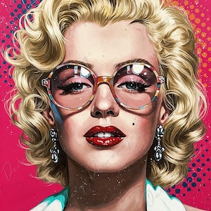 Large Decoupage Paper - 7 Size Options - Marilyn Series - Rice Paper for Furniture - Blondie - Pop Art