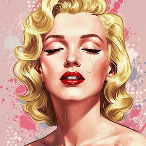 Large Decoupage Paper for Furniture - Marilyn Series - 7 Size Options - Blondie