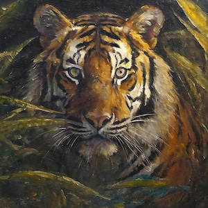 Tigre - Papel de decoupage grande para muebles - Papel de arroz - Papel de decoupage - Jungla