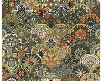 Large Decoupage for Furniture - Rice Paper - Vintage Decoupage - Floral Decoupage Paper - Authentic Pattern Tile - Moroccon