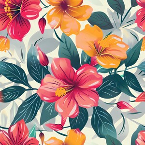 Papel floral para decoupage - Patrón repetido - 6 tamaños