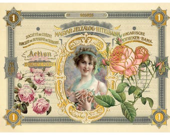 Gold Leaf Decoupage Paper - Vintage Style A3 Rice Paper