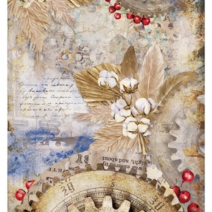 Large Decoupage Paper - Christmas Collection - 6 Size Options