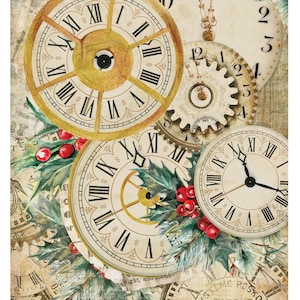 Large Decoupage Paper - Christmas Collection - Snow - 6 Size Options