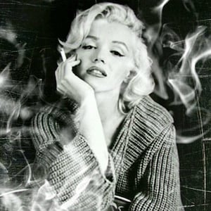 Marilyn - Decorative Decoupage Paper - Decoupage for Furniture - Large Size Rice Paper - Black White