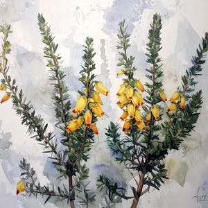 Epacris Longiflora - Papel de decoupage para muebles - 7 tamaños - Arte Botánico