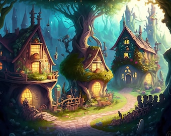 Decoupage Paper Village Rice Paper Decoupage Farmhouse Decoupage Paper ...