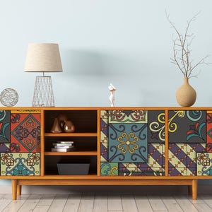 Large Decoupage for Furniture - Rice Paper - Vintage Decoupage - Floral Decoupage Paper - Authentic Pattern Tile - Moroccon