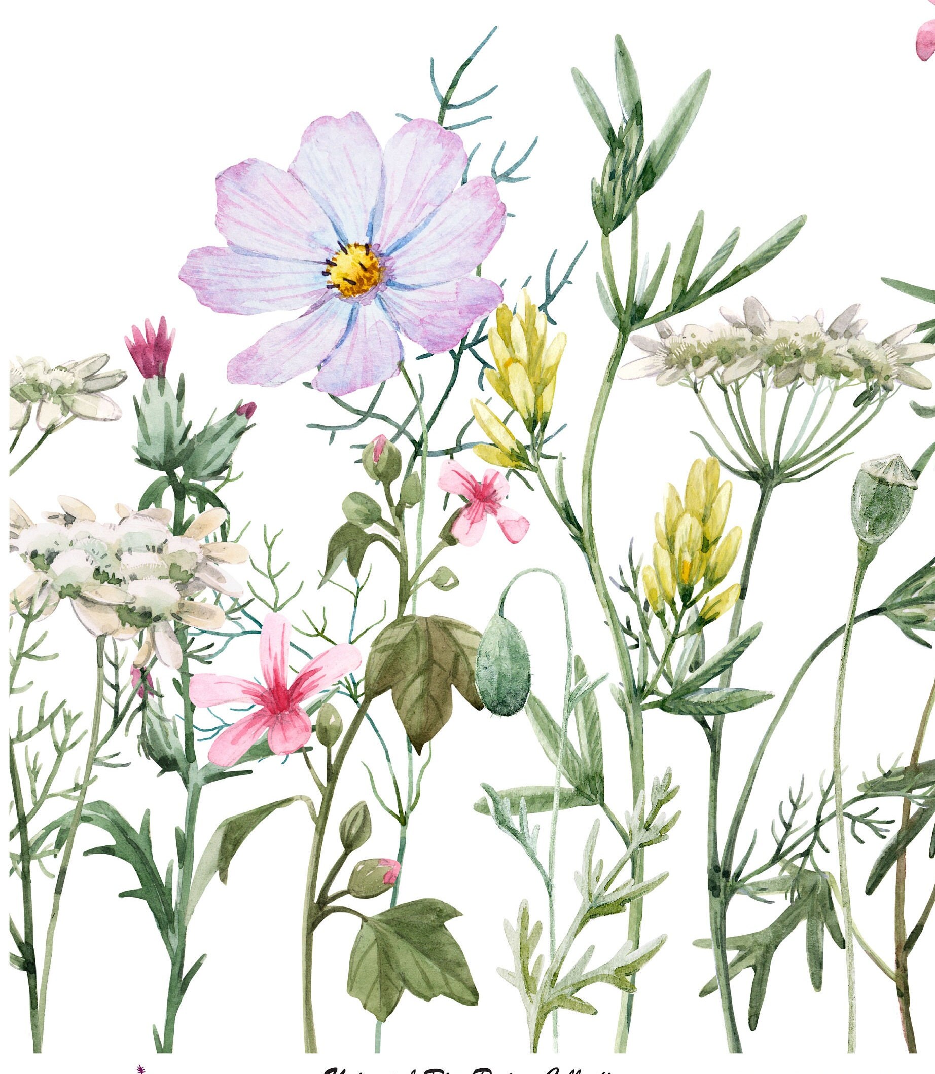 Spring Decopauge Spring Flowers - Decoupage Paper for Furniture - Floral Craft Paper ...