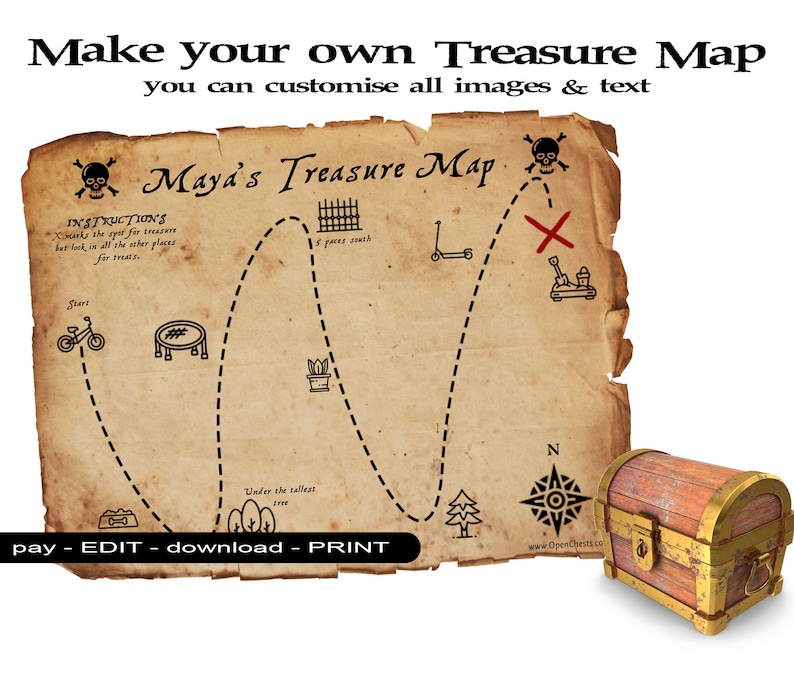 Custom Treasure Map