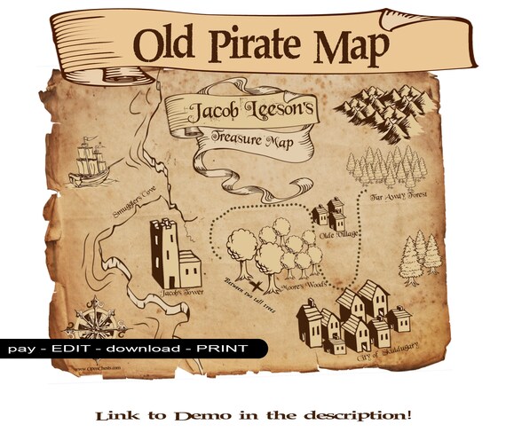 pirates map pirates treasure map canvas print barewalls posters