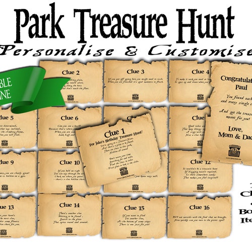 OUTSIDE GAME | Park Treasure Hunt Clues | Playground Scavenger Hunt | Fun Rhyming Riddles for kids
