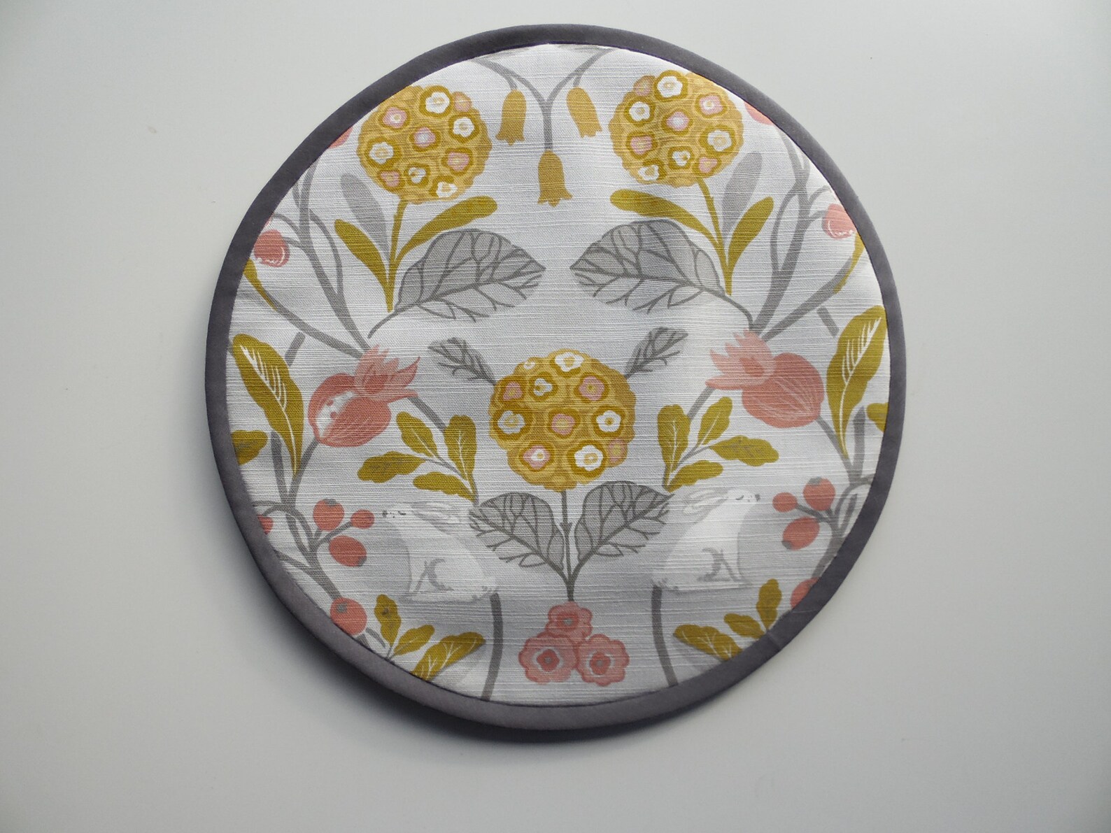 Option. Pair of Aga Lid Covers Mats. Grey and Yellow Etsy