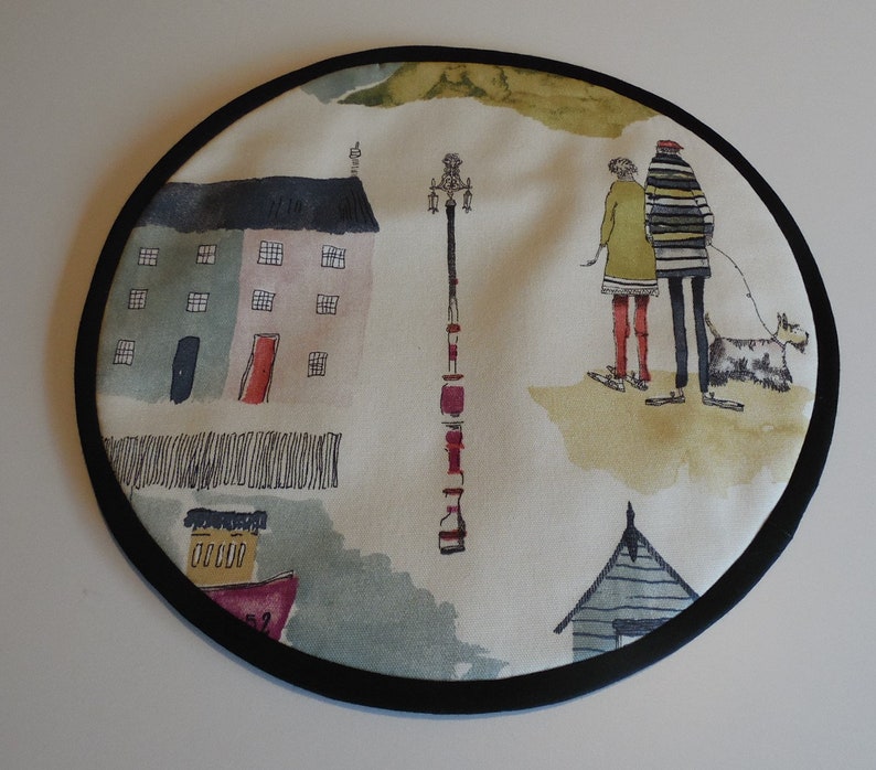 Option. Pair of Aga lid covers mats. Seaside design Etsy.de