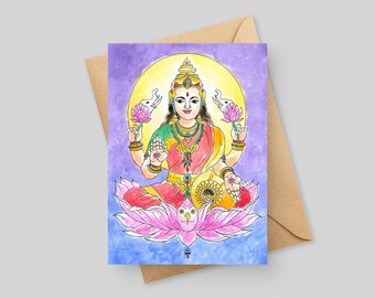 Lakshmi - Biglietto d'auguri 5x7