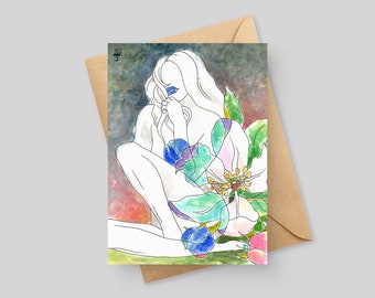 Fioritura - Biglietto d'auguri 5x7