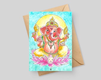 Ganesh - Biglietto d'auguri 5x7