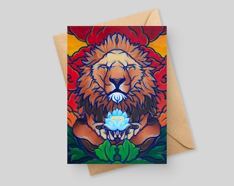 Ferro come un leone - 5x7 Biglietto d'auguri