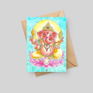 Ganesh - Tarjeta de felicitación 5x7