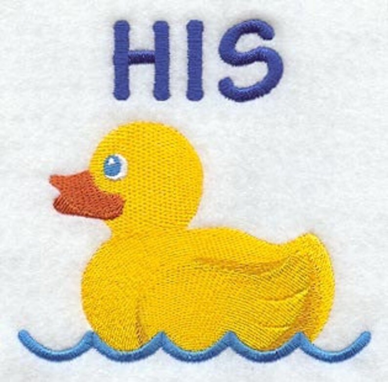 His or Hers Rubber Ducky S Bath or Hand Towel. Choice of Towel Etsy