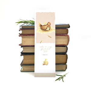 Hen Bookmark | Christian Gift | Scripture | Bible Verse | Religious gift