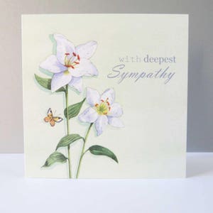 Carte de sympathie Lilly Christian