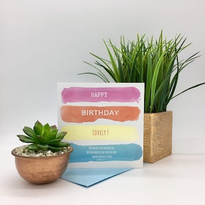 Feliz cumpleaños precioso / tarjeta de cumpleaños / tarjeta cristiana