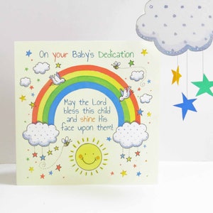 Rainbow toewijding christelijke kaart