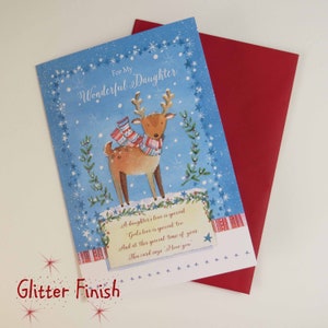 Für meine wunderbare Tochter | Weihnachtskarte | Christian | Religiöse | Schrift