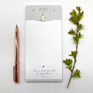 Bloc-notes macareux | Bloc-notes détachable | Liste de courses | Cadeau chrétien | Papeterie chrétienne