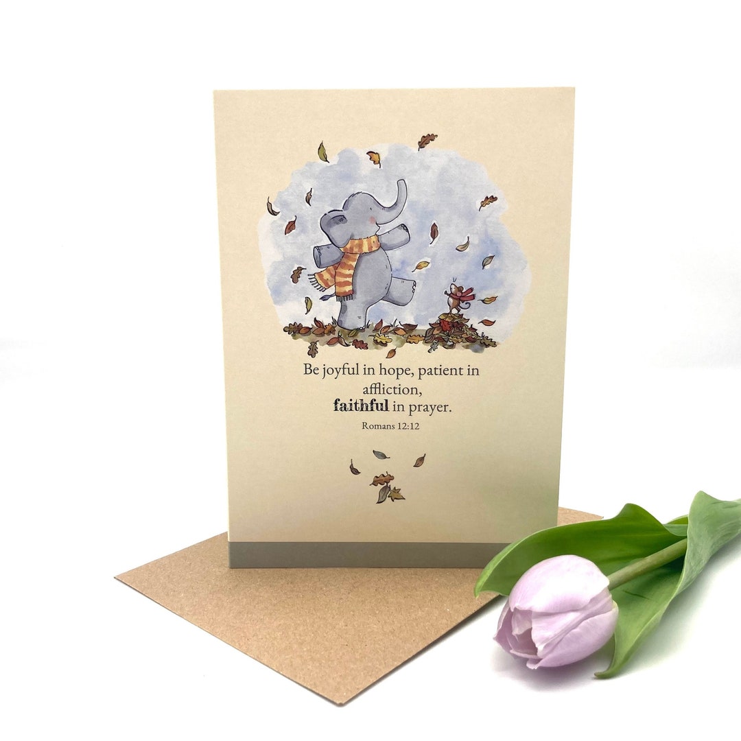 Faithful Elephant, Blank Notecard - Etsy